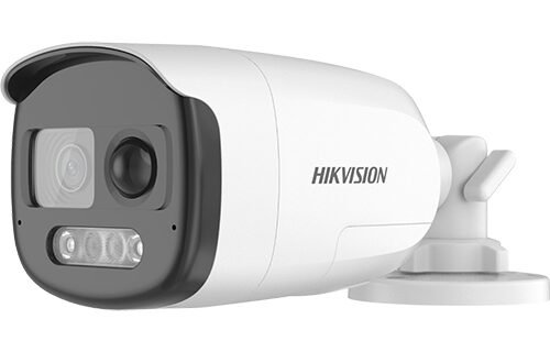 Camera AnalogHD ColorVu 2MP cu PIR si alarma incorporata, lentila 2.8mm, lumina alba 40 m, Audio – HIKVISION DS-2CE12DF3T-PIRXOS-2.8mm