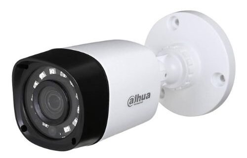 Camera de supraveghere Dahua HAC-HFW1200R-0280B, HDCVI, Bullet, 2MP, Lentila 2.8mm, IR 20m, Smart IR, IP67