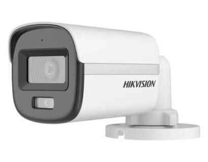 Camera supraveghere ColorVu Dual Light Analog 5 Megapixeli, lentila 2.8mm, IR 20m, lumina alba 20m, Microfon, IP67 – HIKVISION DS-2CE10KF0T-LFS-2.8mm