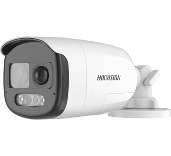 Camera AnalogHD ColorVu 2MP cu PIR si alarma incorporata, lentila 2.8mm, lumina alba 40 m, Audio – HIKVISION DS-2CE12DF3T-PIRXOS-2.8mm